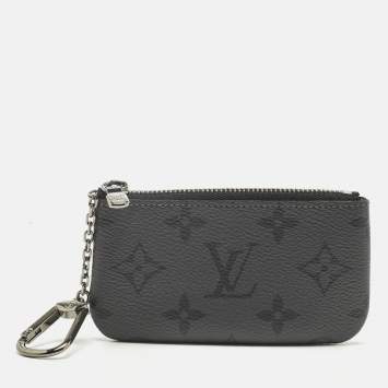 مملوكة مسبقًا Louis Vuitton Monogram Eclipse Reverse Canvas Key Pouch