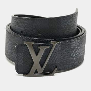 Pre Owned حزام لويس فيتون حروف الأولية أل في قماش داموفلاج 95 سم