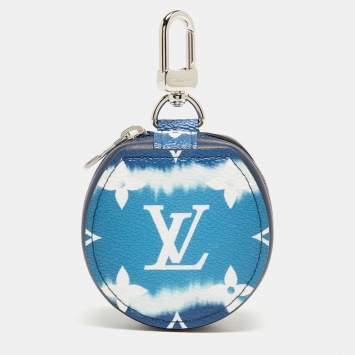 Pre Owned Louis Vuitton Blue Monogram Escale Canvas Earphone Case