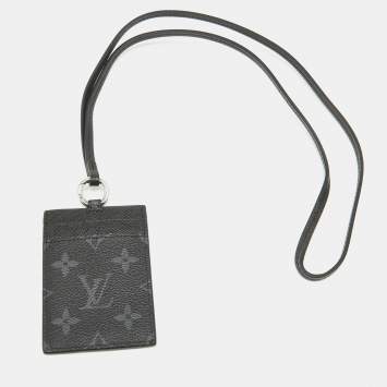 Pre Owned Louis Vuitton Damier Graphite ID Card Holder 