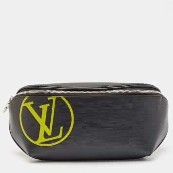 Louis Vuitton Black Epi Leather LV Initials Bumbag