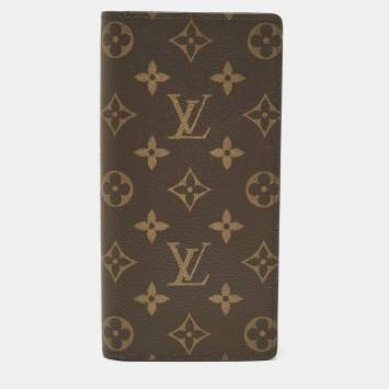 Pre Owned Louis Vuitton Monogram Canvas Brazza Wallet
