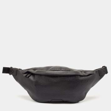 Louis Vuitton Black Monogram Shadow Leather Discovery GM Bumbag