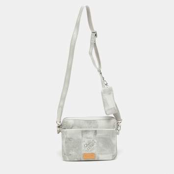 Pre Owned Louis Vuitton Damier Salt Canvas Trio Messenger Bag