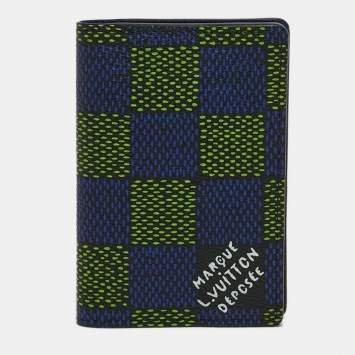 مملوكة مسبقًا Louis Vuitton Blue/Green Damier Heritage Canvas Pocket Organizer