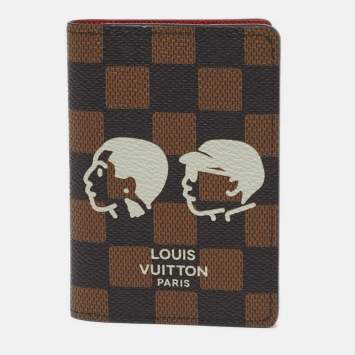 مملوكة مسبقًا Louis Vuitton x Nigo Damier Ebene Canvas Pocket Organizer
