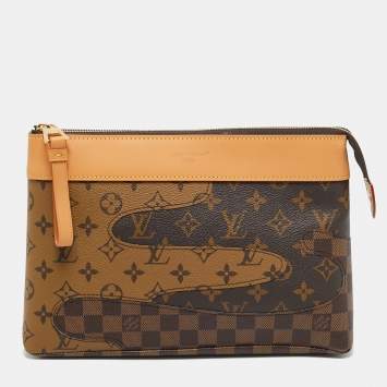 Pre Owned Louis Vuitton Voyage Souple Monogram Landscape Canvas Pochette