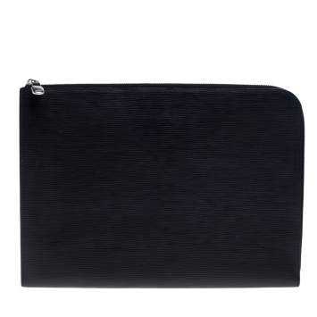 Pre Owned Louis Vuitton Noir Epi Leather Pochette Jour GM Clutch