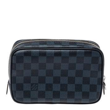 Pre Owned Louis Vuitton Damier Cobalt Toilet Pouch PM