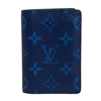 مملوكة مسبقًا Louis Vuitton Cobalt Monogram Coated Canvas Taïgarama Pocket Organizer