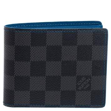 Pre Owned Louis Vuitton Damier Graphite Canvas Slender Wallet