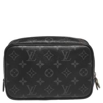 Pre Owned Louis Vuitton Monogram Eclipse Canvas Toilet Pouch PM