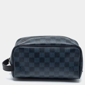 Pre Owned  Louis Vuitton Damier Cobalt Canvas Washbag 