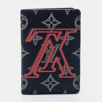 Pre Owned Louis Vuitton Monogram Ink Upside Down Canvas Pocket Organizer