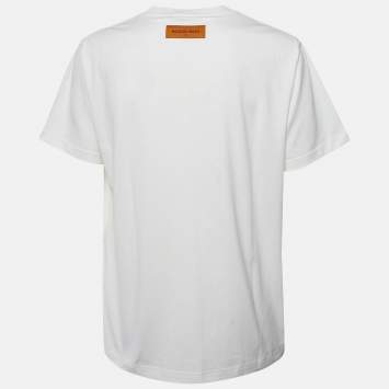 Louis Vuitton White Jersey Embossed LV T-Shirt XXL Louis Vuitton | TLC