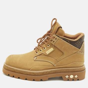 مملوكة مسبقًا حذاء بوت لويس فويتون × إن بي إيه جلد نوبوك بيج للتنزه مقاس 40