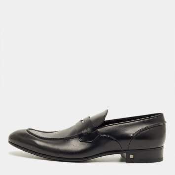 مملوكة مسبقًا Louis Vuitton Sorbonne Size 43.5 Black Leather Loafers