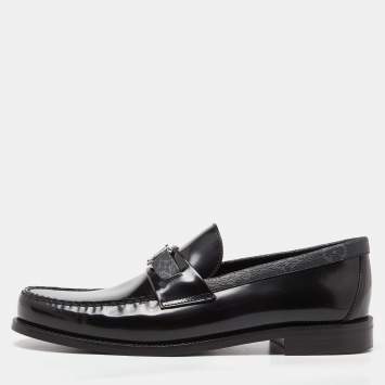 Pre Owned Louis Vuitton Monogram Canvas and Leather Major Loafers Size 43