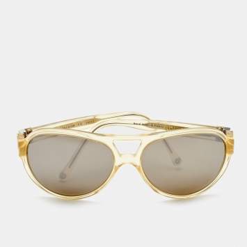 Pre Owned Louis Vuitton Light Yellow Z0185W Aviator Sunglasses