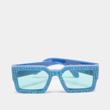 Pre Owned Louis Vuitton x  Yayoi Kusama Blue Z1905W LV Clash Pumpkin Sunglasses