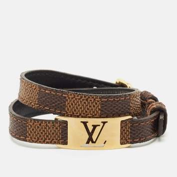 Louis Vuitton Damier Ebene Canvas BC Sign It Bracelet