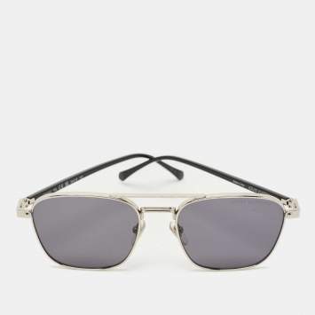 Pre Owned Louis Vuitton Black Z1942U Signature Metal Square Sunglasses