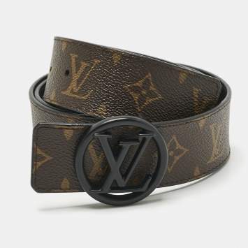 Louis Vuitton レザー ベルト 85cm Louis Vuitton Red Leather LV Initiales Belt Size 85CM Louis