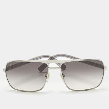 Pre Owned Louis Vuitton Grey/Silver Tone Gradient Attitude Pilot Sunglasses