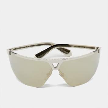 Pre Owned Louis Vuitton Silver Tone Z1906U 1.1 Evidence Futura Mask Sunglasses