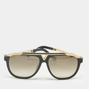 Pre Owned Louis Vuitton Black/Brown Gradient Z0936E Mascot Sunglasses