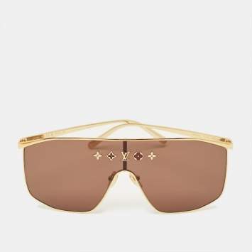 Pre Owned نظارة شمسية لويس فيتون Z1717U ال في ماسك ذهبي