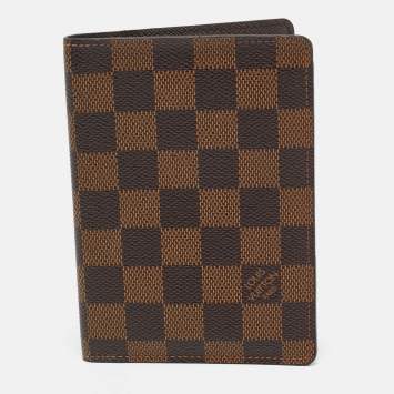 مملوكة مسبقًا Louis Vuitton Passport Cover Damier Ebene Canvas