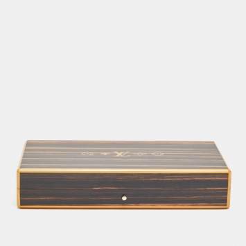 Pre Owned علبة ترطيب سفر لوي فيتون كوفريت دي فويج خشب الما هوجني البني