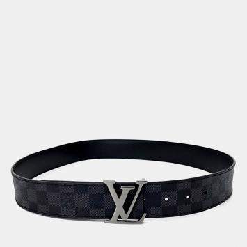 Pre Owned Louis Vuitton Reversible Graphite Belt