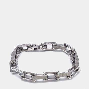 مملوكة مسبقًا Louis Vuitton Virgil Abloh Silver Chain Bracelet