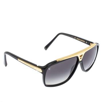 Pre Owned Louis Vuitton Black / Grey Gradient Z0350W Evidence Square Sunglasses