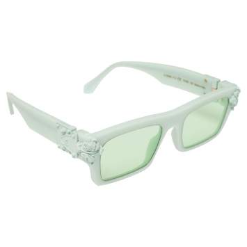 Pre Owned Louis Vuitton Green Tone/ Green Square Montgomery Sunglasses