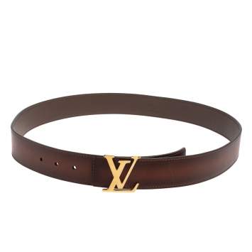 Pre Owned Louis Vuitton Ombre Leather Belt 95CM