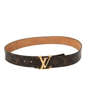 Pre Owned Louis Vuitton Monogram Canvas Initiales Belt 85CM