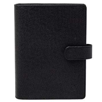 Pre Owned Louis Vuitton Taiga Leather Medium Ring Agenda Cover