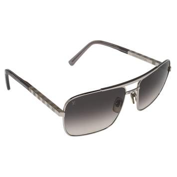 Pre Owned Louis Vuitton Black/Silver Z0260U Attitude Gradient Aviator Sunglasses