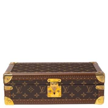 Pre Owned Louis Vuitton Monogram Canvas 8 Watch Case