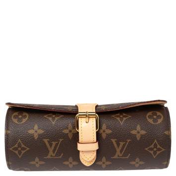 Pre Owned Louis Vuitton Monogram Canvas 3 Watch Case