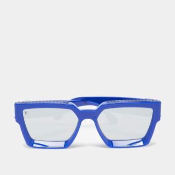 Pre Owned Louis Vuitton Royal Blue/ Grey 1.1 Millionaires Square Sunglasses