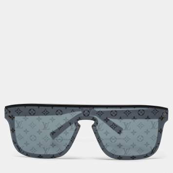 Pre Owned Louis Vuitton Black Monogram LV Waimea Shield Sunglasses