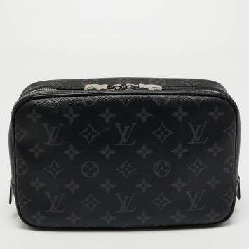 Pre Owned Louis Vuitton Monogram Eclipse Canvas PM Toiletry Pouch 