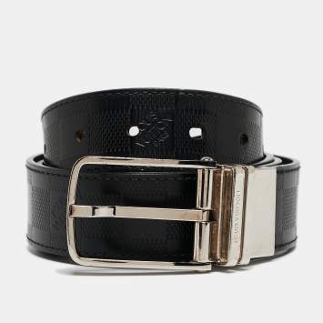 Pre Owned Louis Vuitton Damier Infini Leather Boston Reversible Belt 110 CM