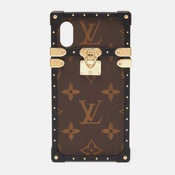Pre Owned Louis Vuitton Monogram Canvas Eye Trunk iPhone X Case