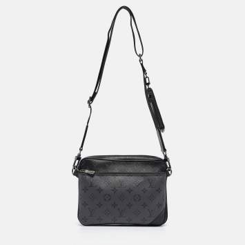 Pre Owned Louis Vuitton Monogram Eclipse Canvas Trio Messenger Bag