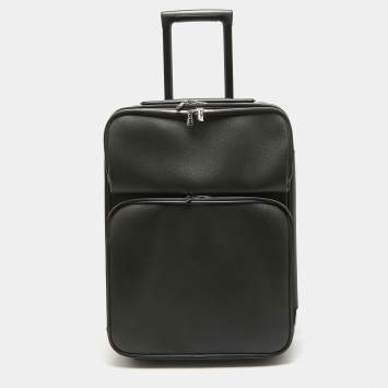 Pre Owned Louis Vuitton Black Taiga Leather Pegase 55 Luggage